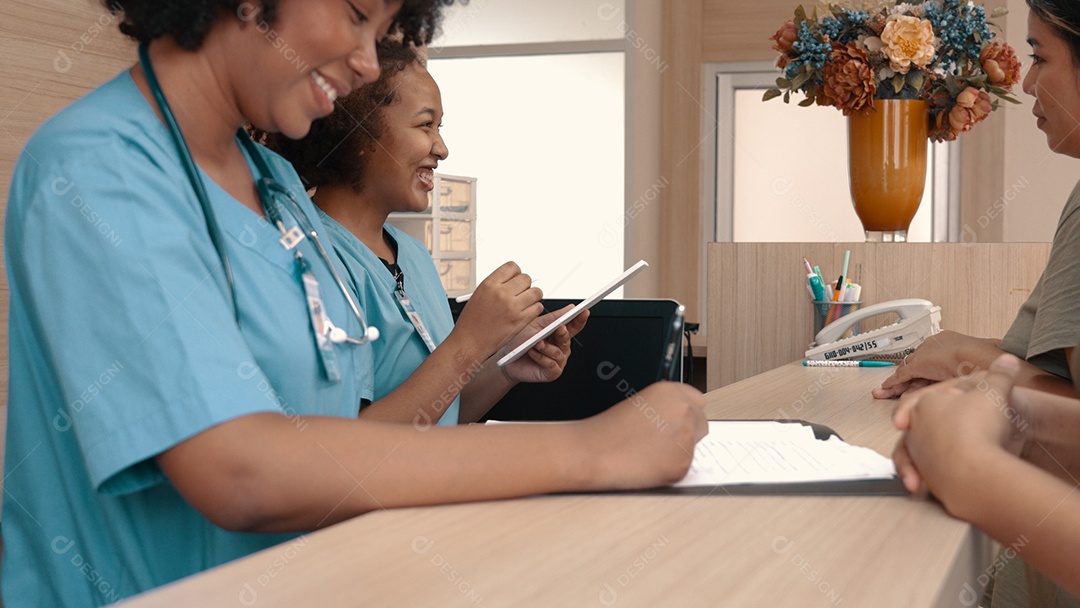 Equipe de enfermeiros no hospital
