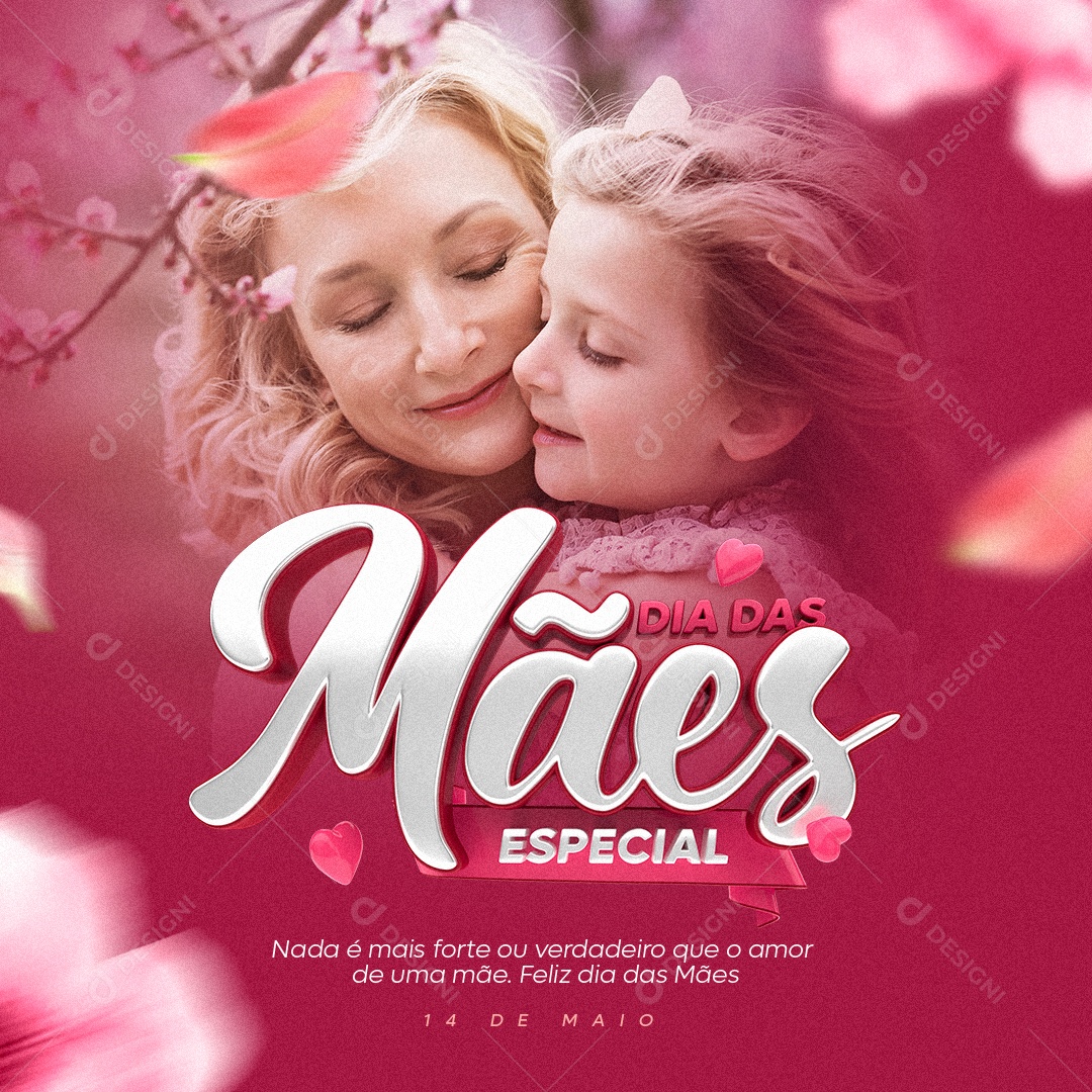 Social Media Dias Das Mães Amor De Uma Mãe PSD Editavel