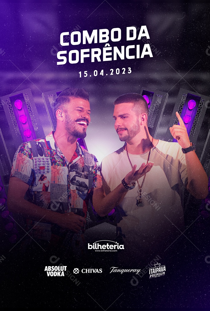 Combo Da Sofrência Flyer Ciro Netto & Manuel Social Media PSD Editável