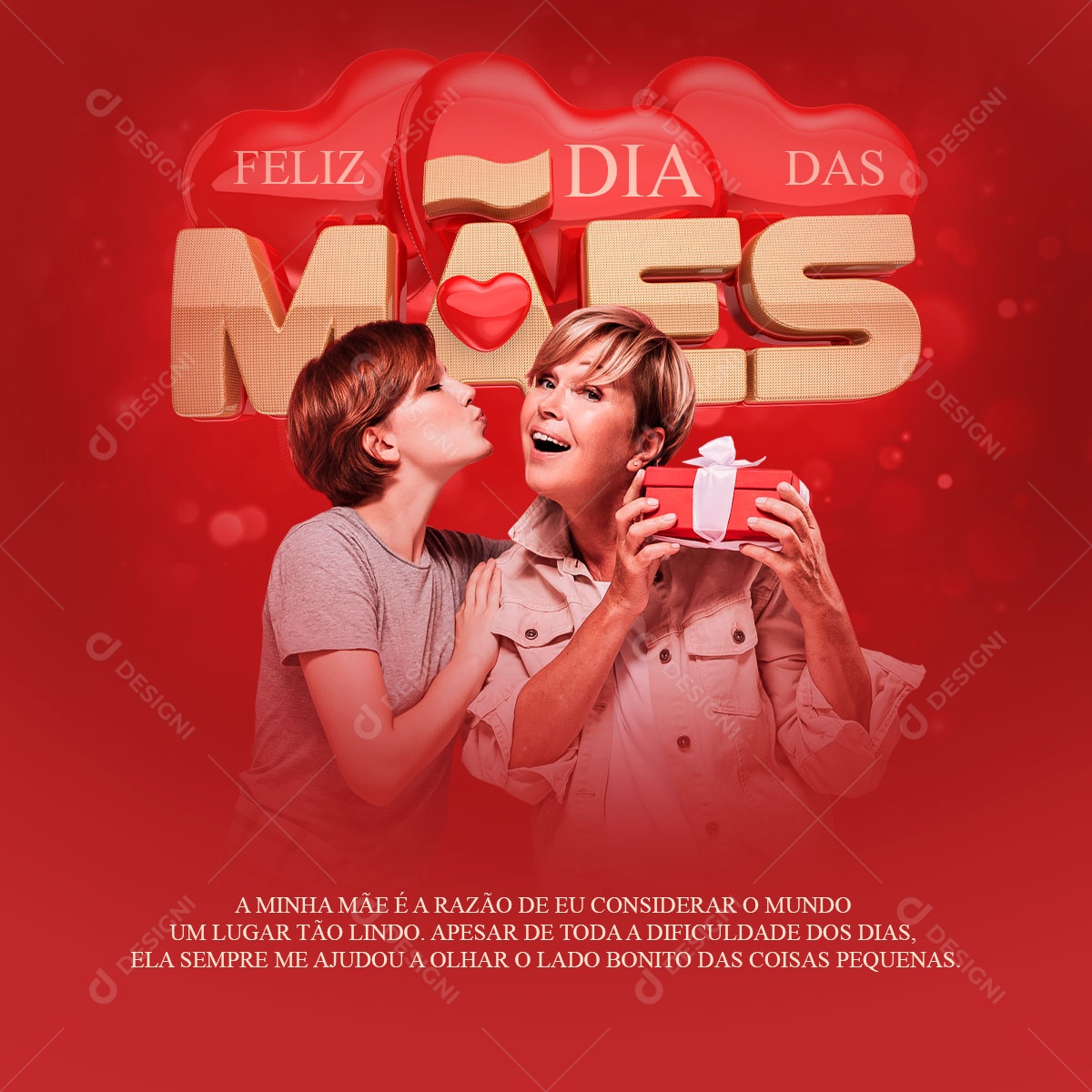 Social Media Dia Das Mães A Razão De Eu Considerar o Mundo PSD Editavel