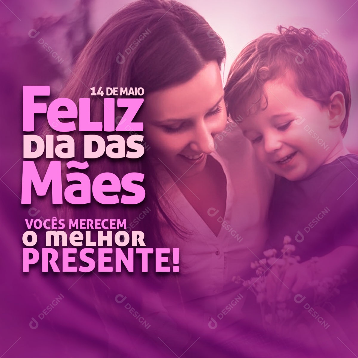 Social Media Feliz Dia Das Mães 14 De Maio O Melhor Presente PSD Editavel