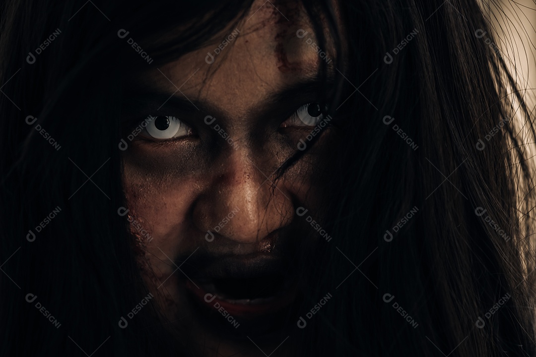 Mulher fantasma festival de halloween