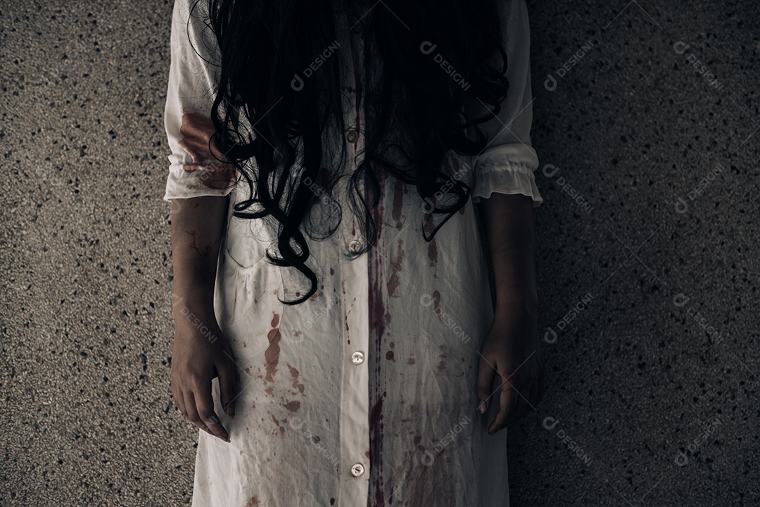 Cena de terror do festival de halloween