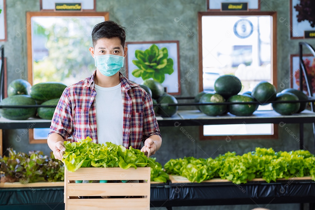 Proprietário de um conceito de pequena empresa de alimentos.