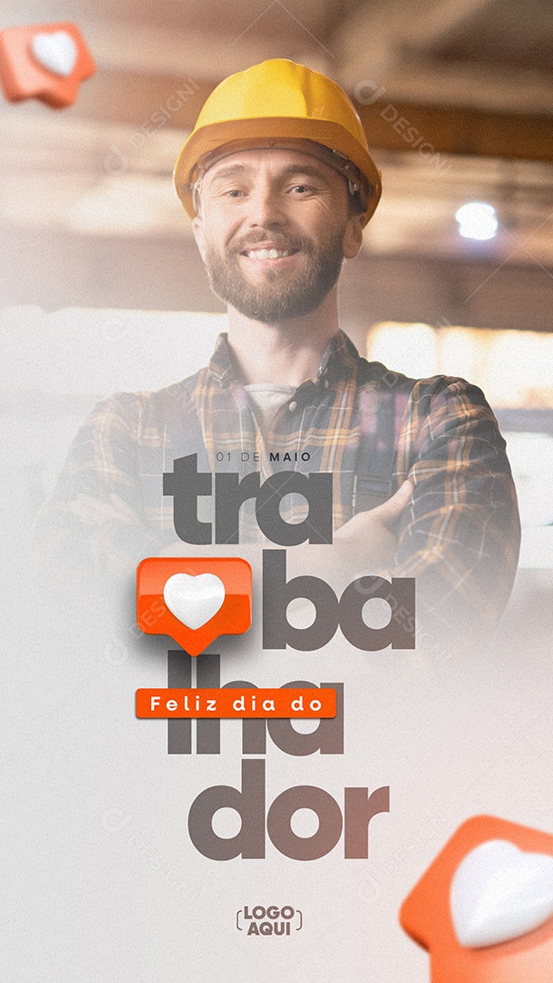 Story Feliz Dia Do Trabalhador 1 De Maio Social Media PSD Editável