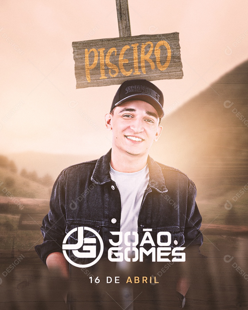 Social Media Flyer Piseiro João Gomes PSD Editavel