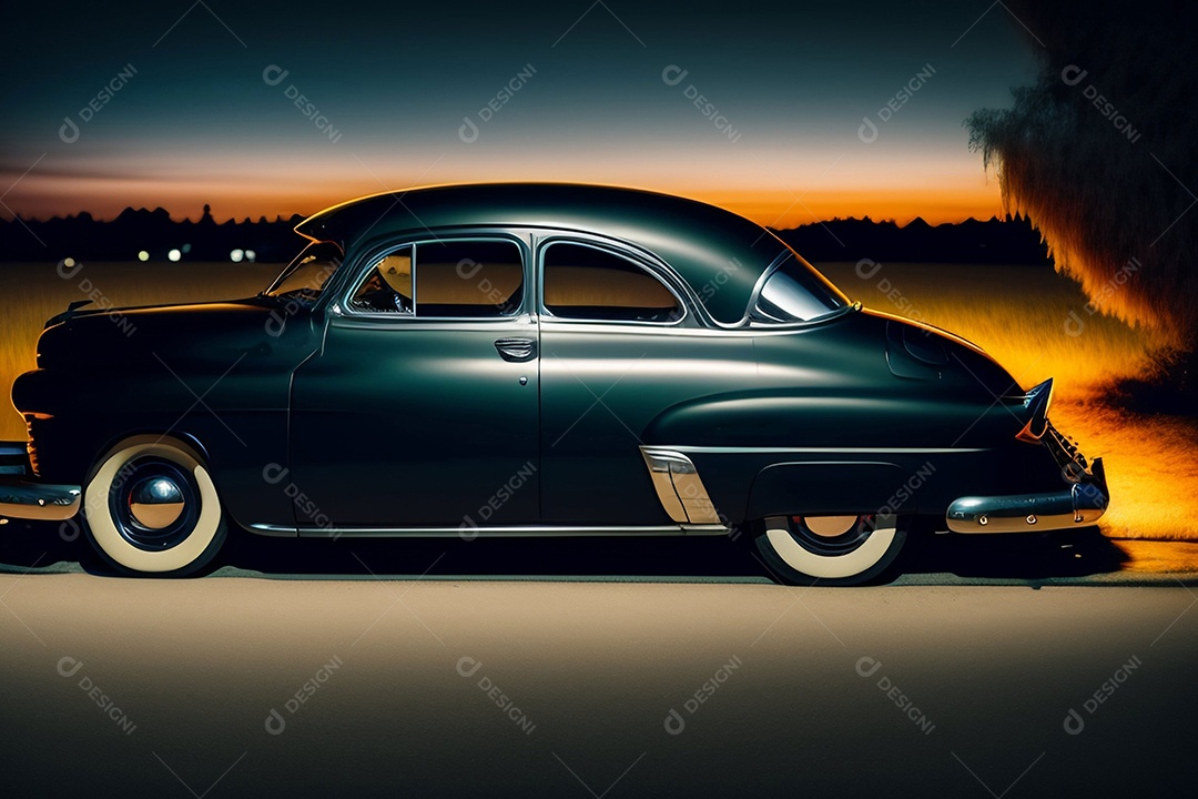 Carro antigo moderno