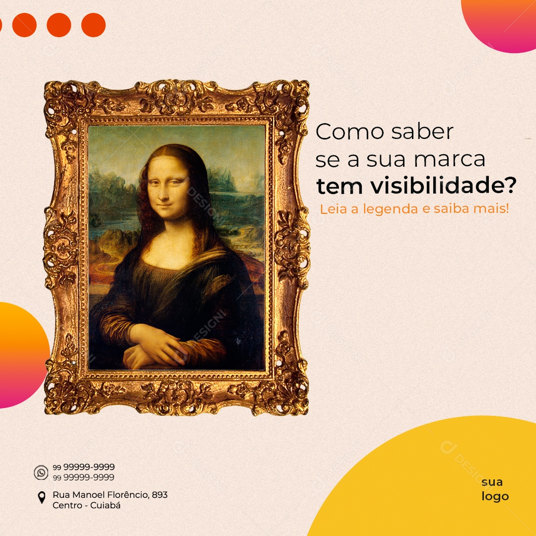 Como Saber se a Sua Marca Tem Visibilidade? Social Media PSD Editável