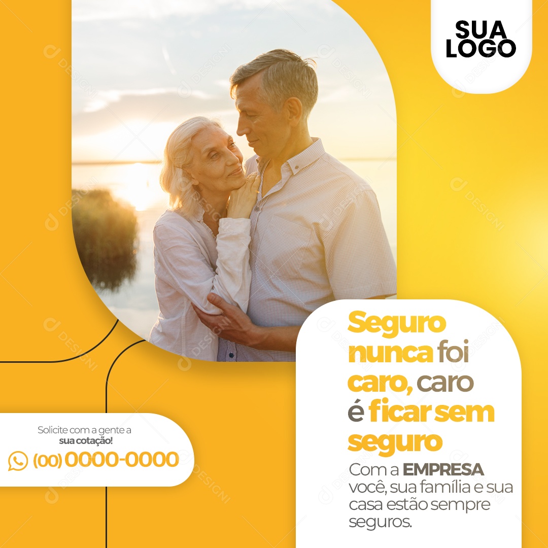 Social Media Seguro Familiar Patrimonial PSD Editável