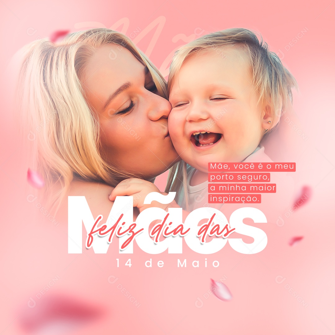 Social Media Feliz Dia Das Mães Você E Meu Porto Seguro PSD Editavel