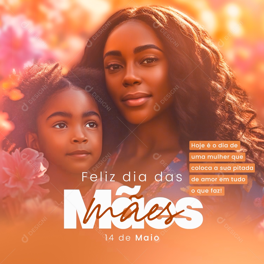 Social Media Happy Mother's Day May 14th Editable PSD