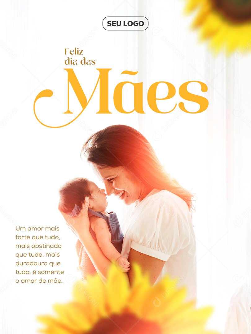 Social Media Feliz Dia Das Mães Um Amor Mais Que Tudo PSD Editavel
