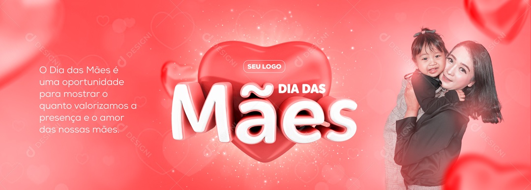 Social Media Carrossel Dia Das Mães Presença E Amor PSD Editavel