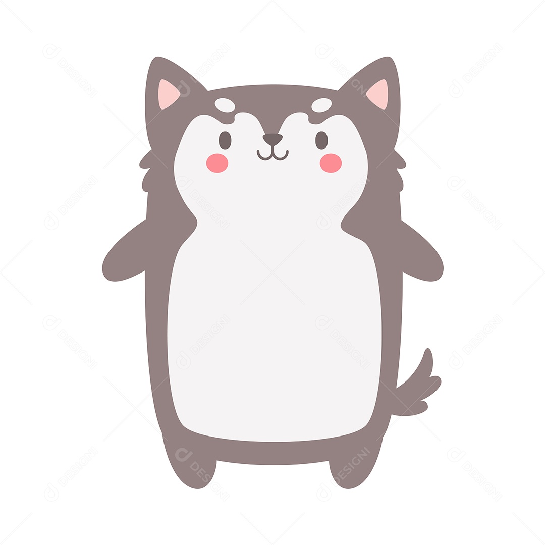 Desenho De Gato Vetor EPS