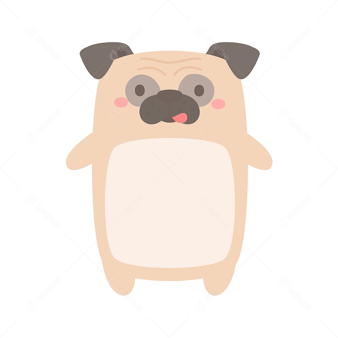 Desenho De Cachorro Bobo Vetor EPS