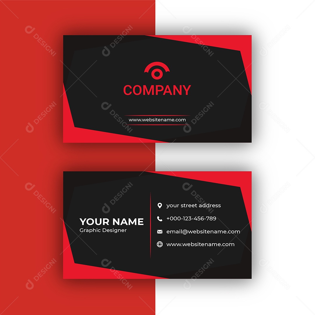 Modelo de Cartão de Visita EPS Editável