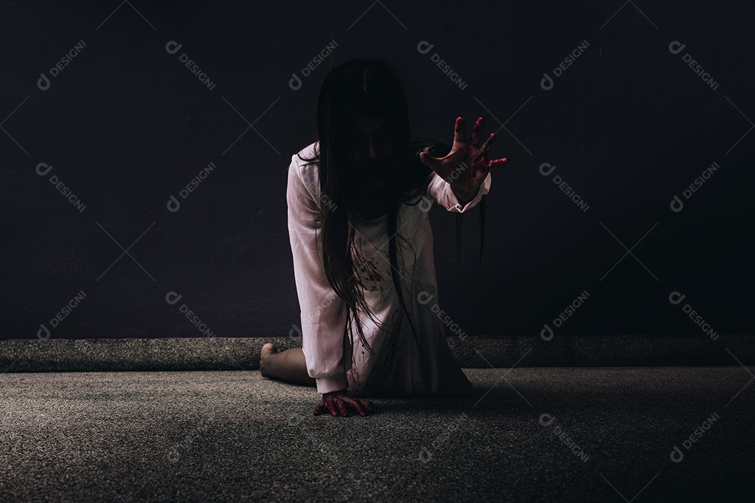 Personagem zumbi para festival de halloween