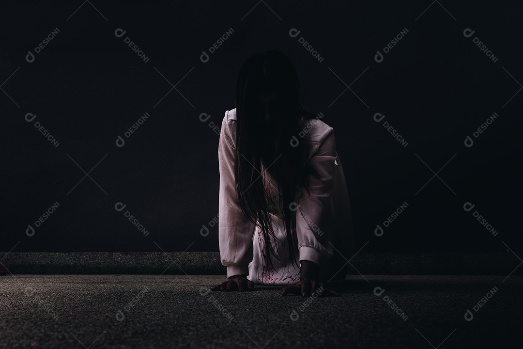 Personagem zumbi para festival de halloween