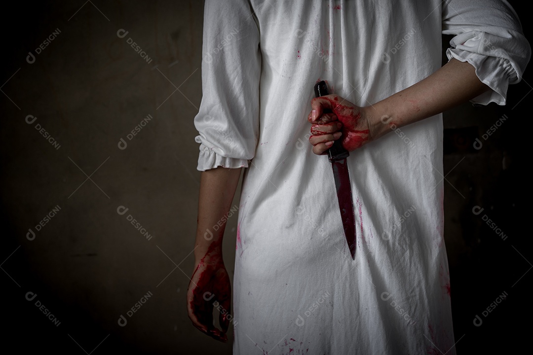 Cena de terror, conceito halloween