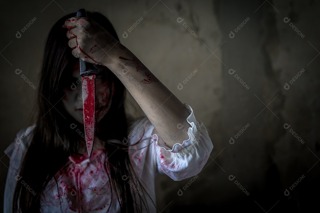 Cena de terror, conceito halloween