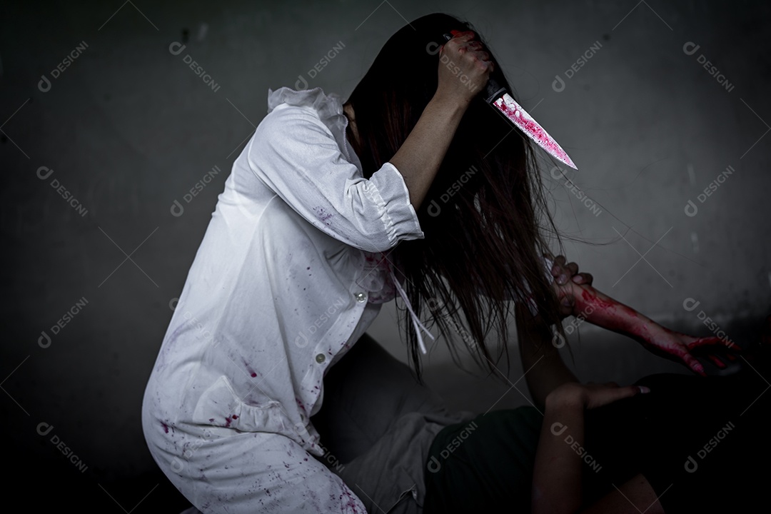 Menina fantasma, conceito halloween