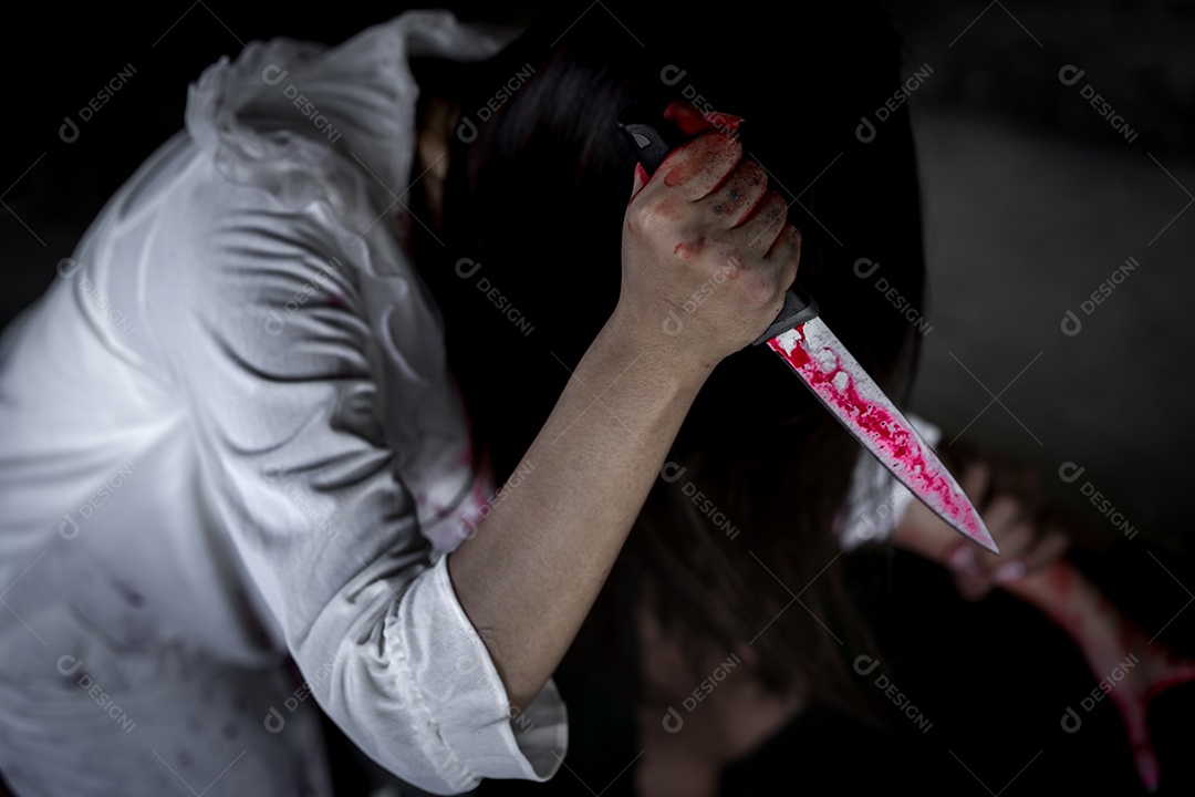 Menina fantasma, conceito halloween