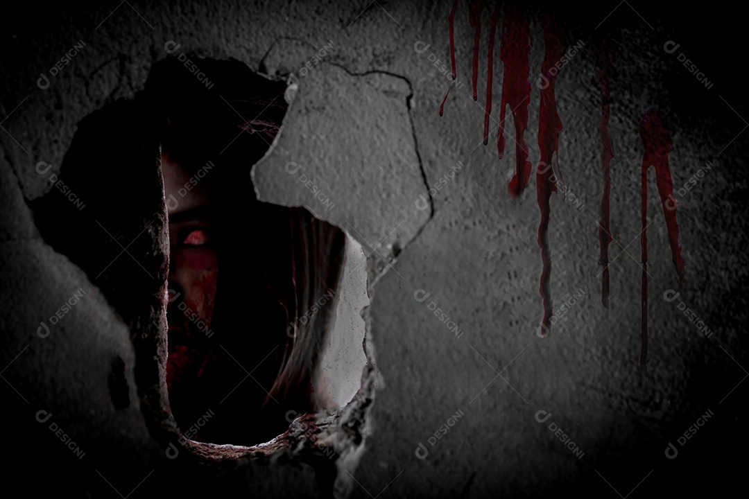 Menina fantasma, conceito halloween