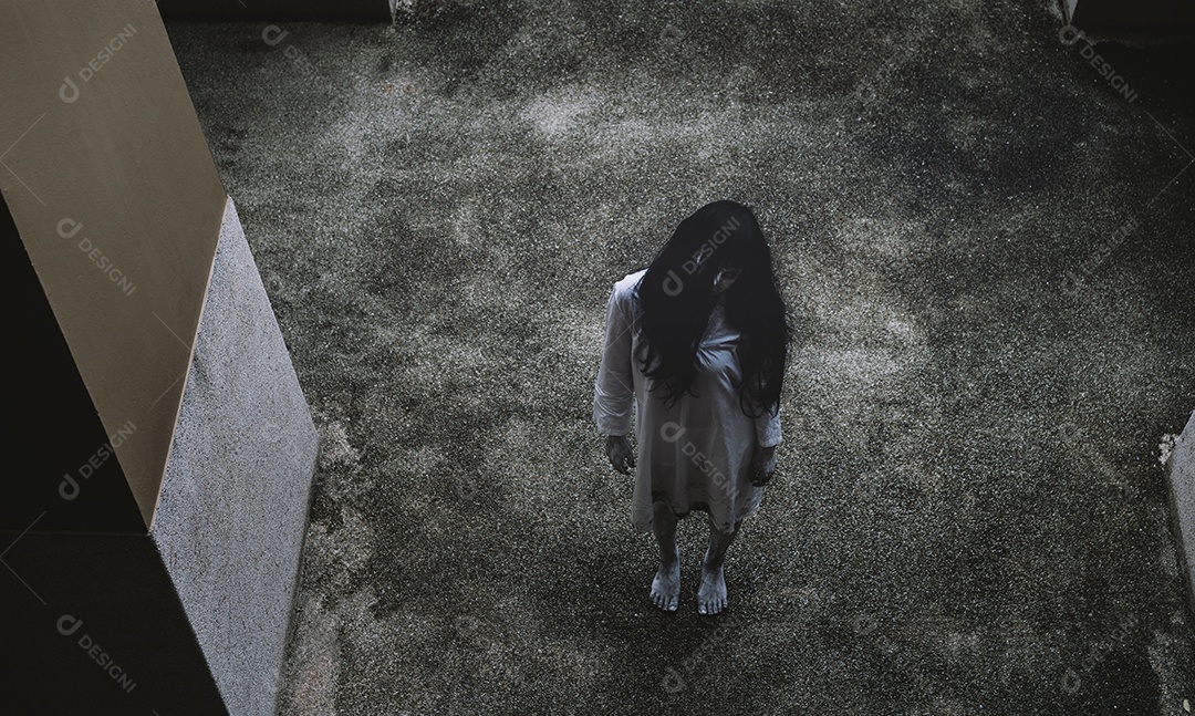 Cena de terror em filme de morte, festival halloween