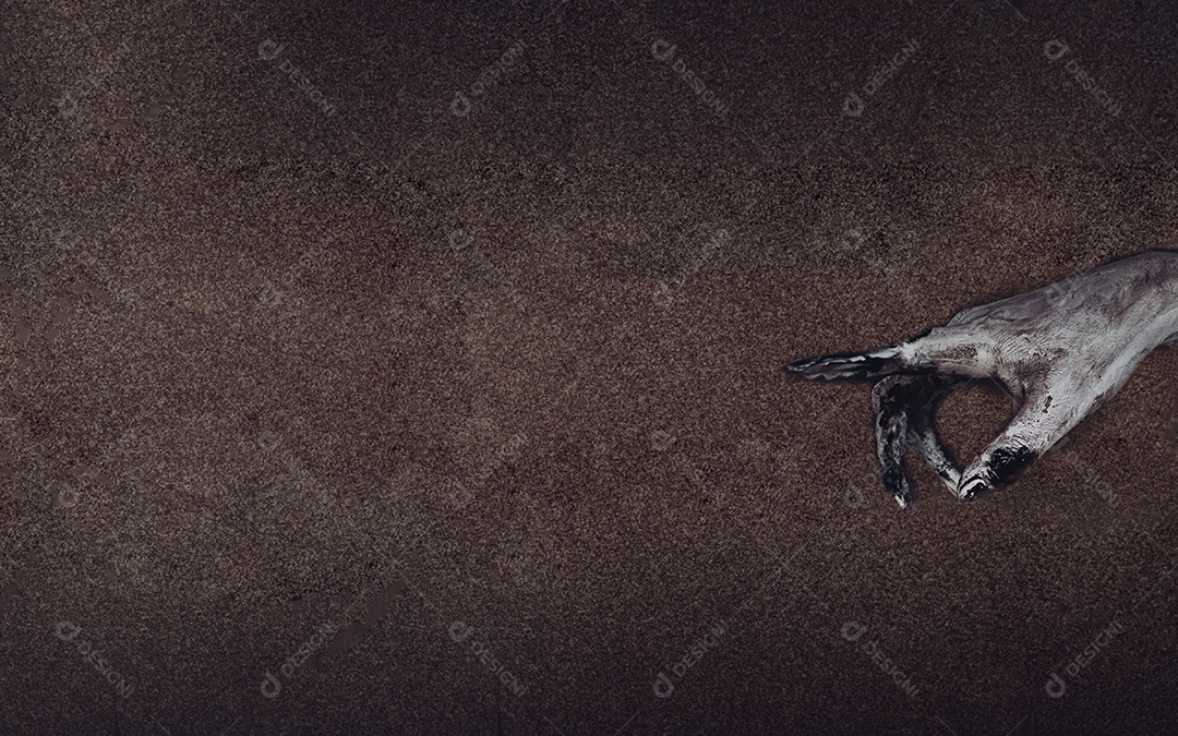 Cena de terror em filme de morte, festival halloween