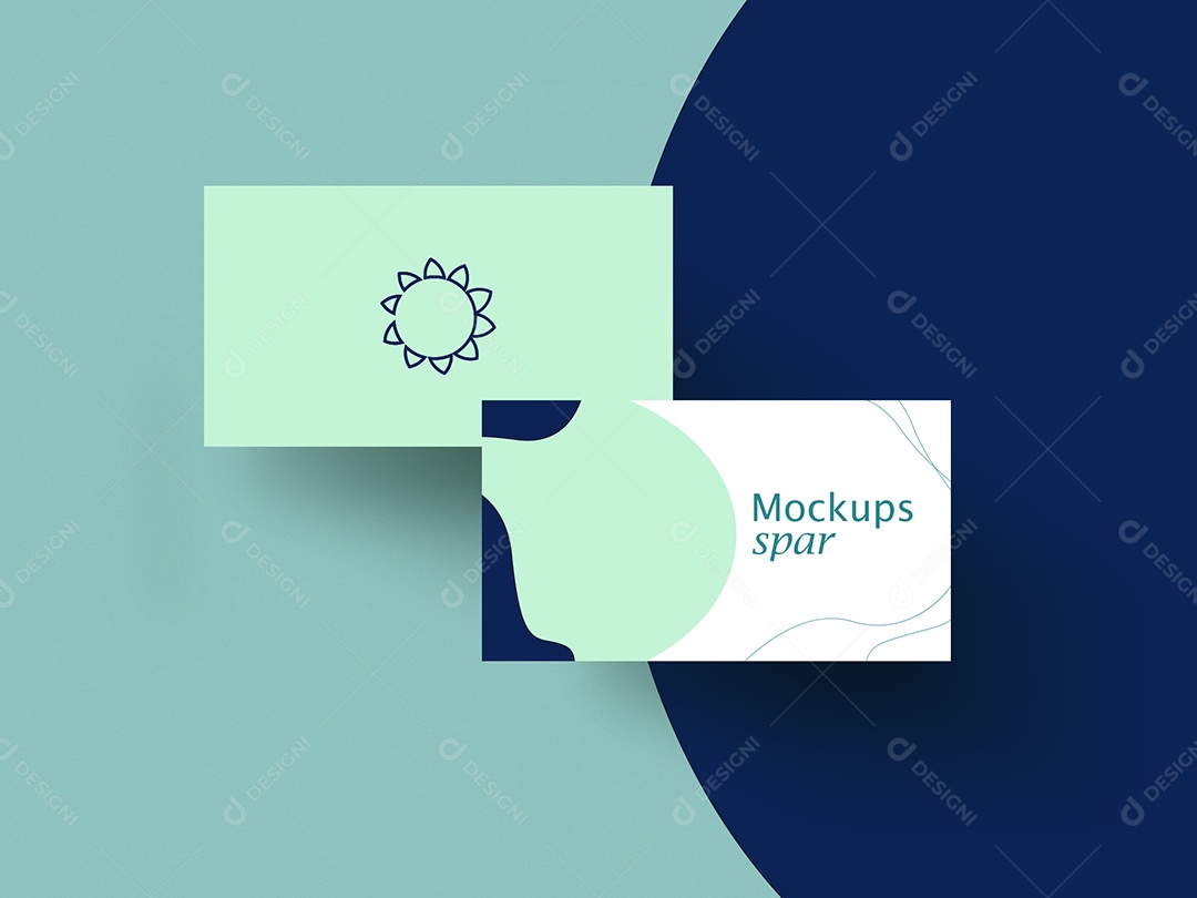 PSD Double-Sided Business Card Mockup