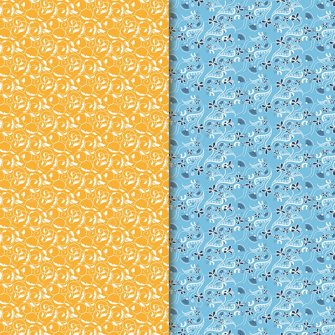 Padrão Formas Abstratas AI Editável