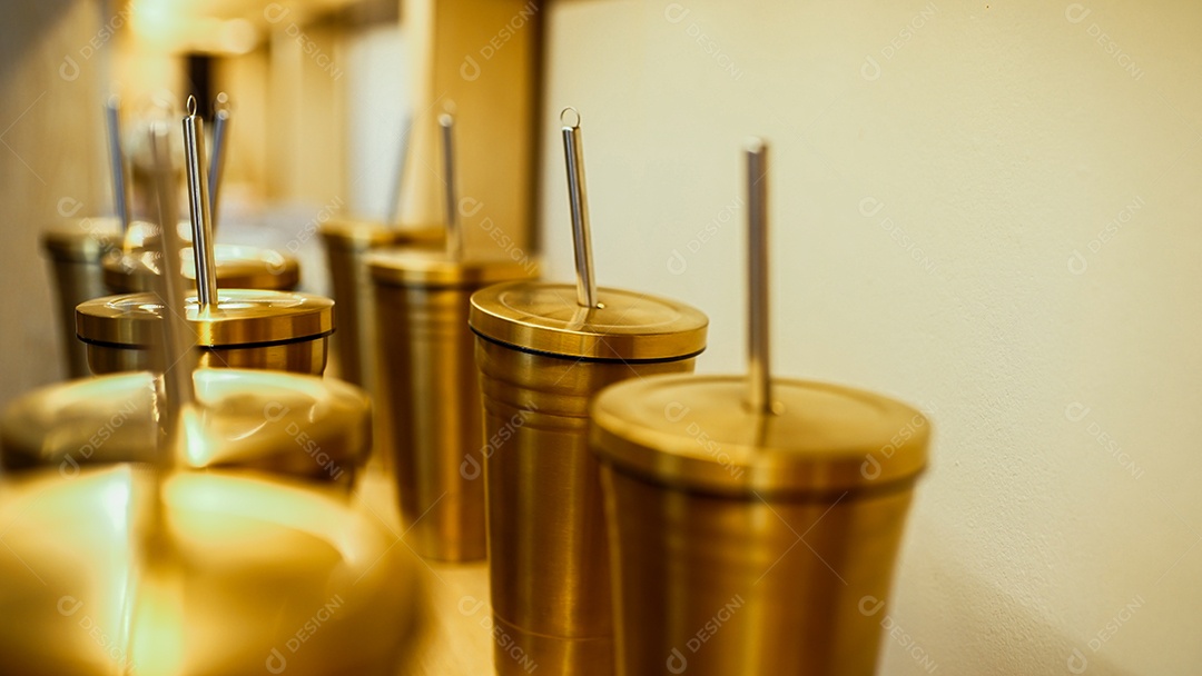 Detalhes de copo de aço inoxidável