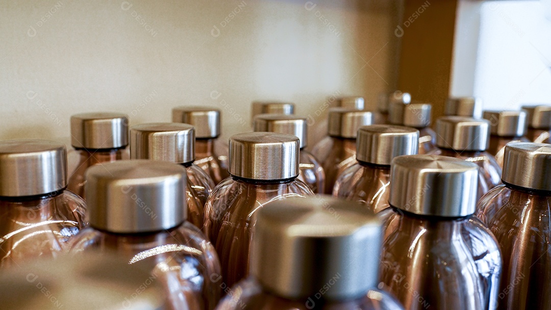 Detalhes de garrafas de aço inoxidável