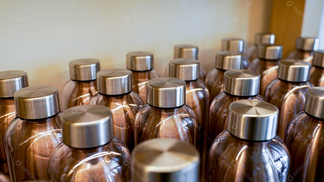 Detalhes de garrafas de aço inoxidável