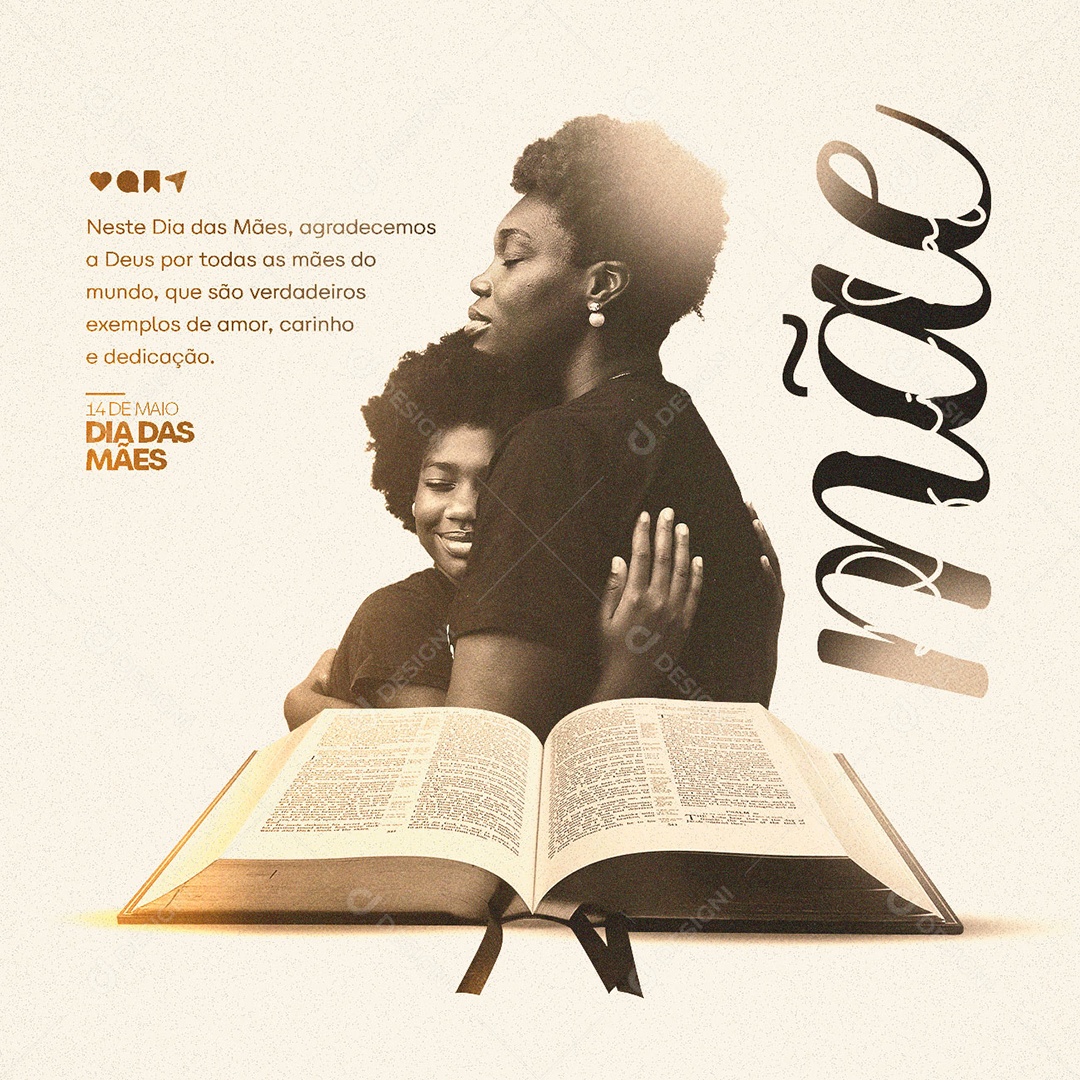 Happy Mother's Day May 14th Gospel Social Media PSD Editable