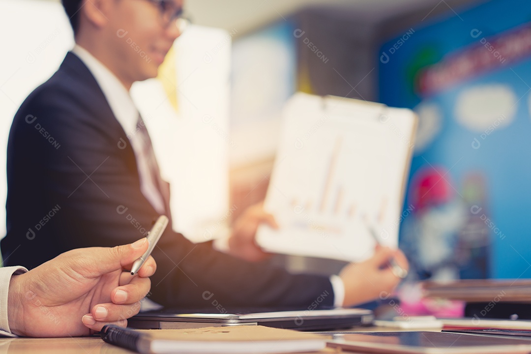 Grupo de trabalho em equipe de parceiros de empresários