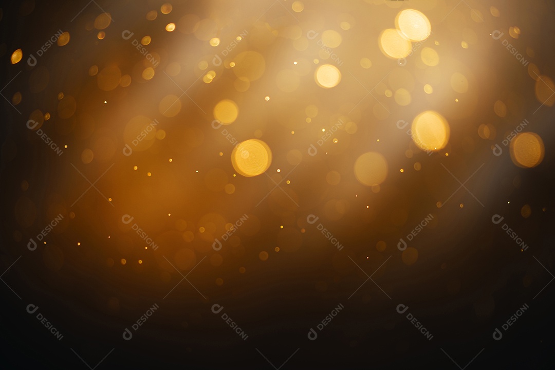 Bokeh círculo ouro abstrato