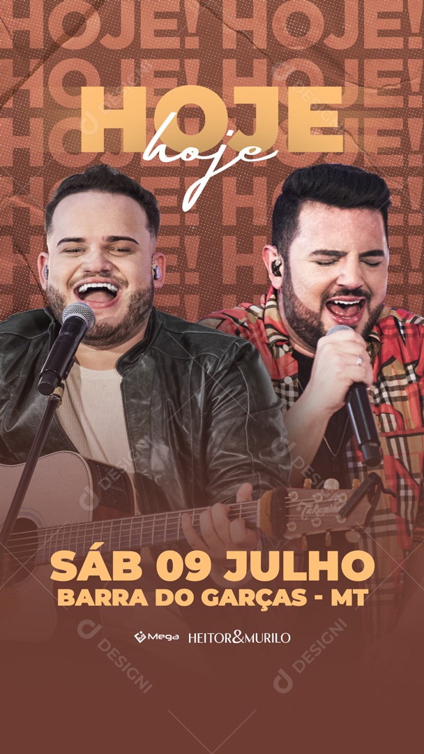 Social Media Flyer Story Heitor E Murilo PSD Editável