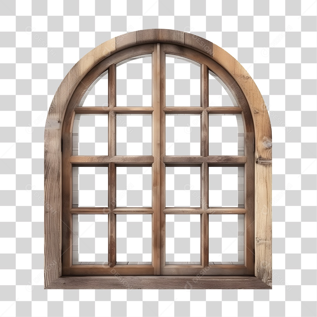 Janela De Madeira Elemento 3D De São João Para Composição PNG Transparente