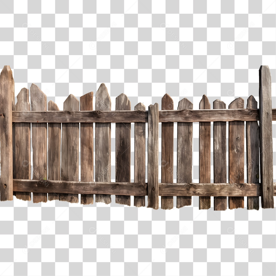 Cerca De Madeira Elemento 3D De São João Para Composição PNG Transparente