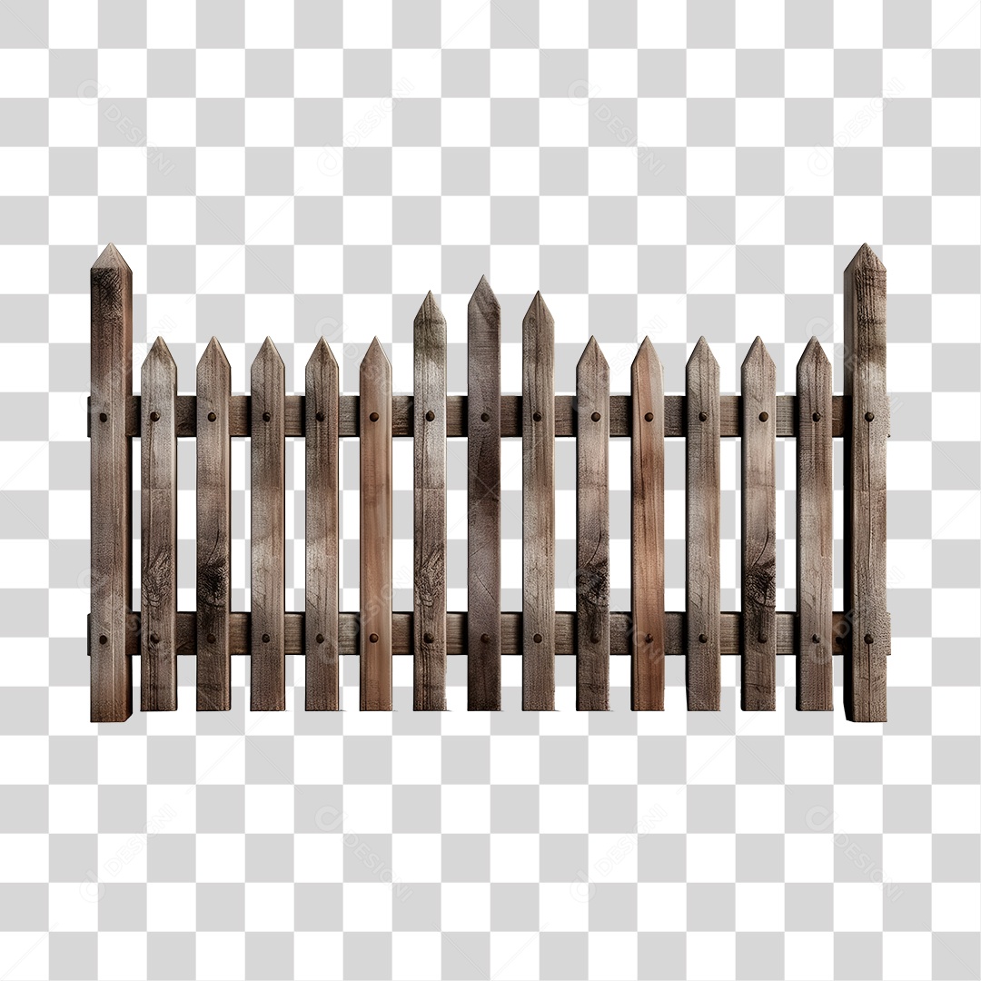 Cerca De Madeira Elemento 3D De São João Para Composição PNG Transparente