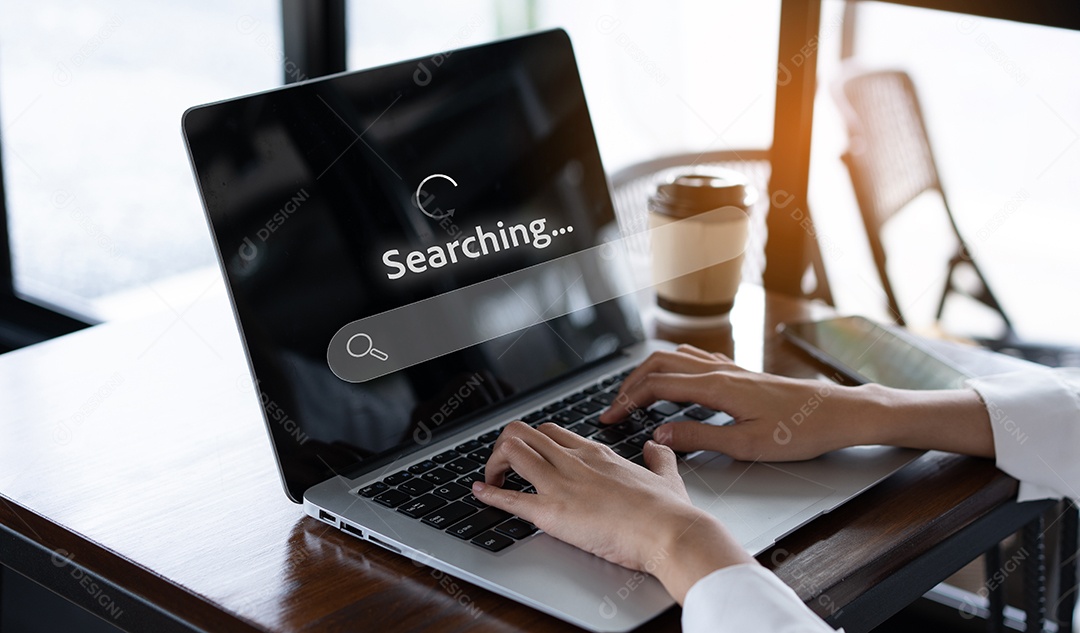 Conceito on-line de pesquisa de emprego, encontre sua carreira