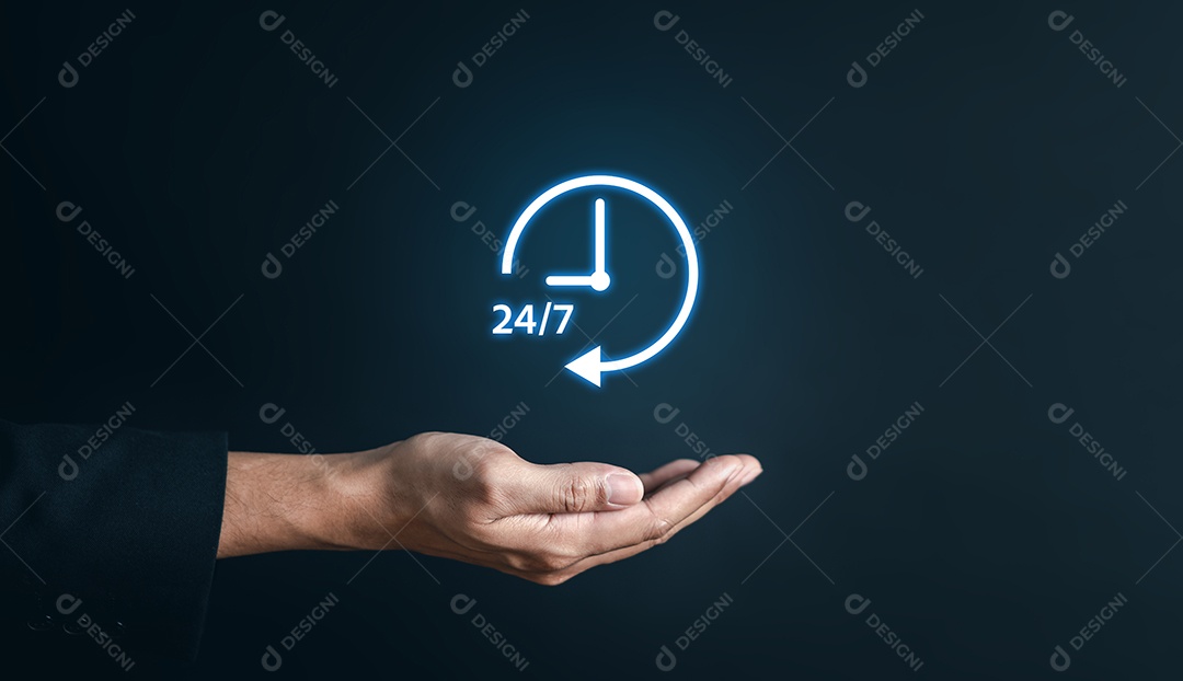 Conceito de serviço sem escalas 24 horas