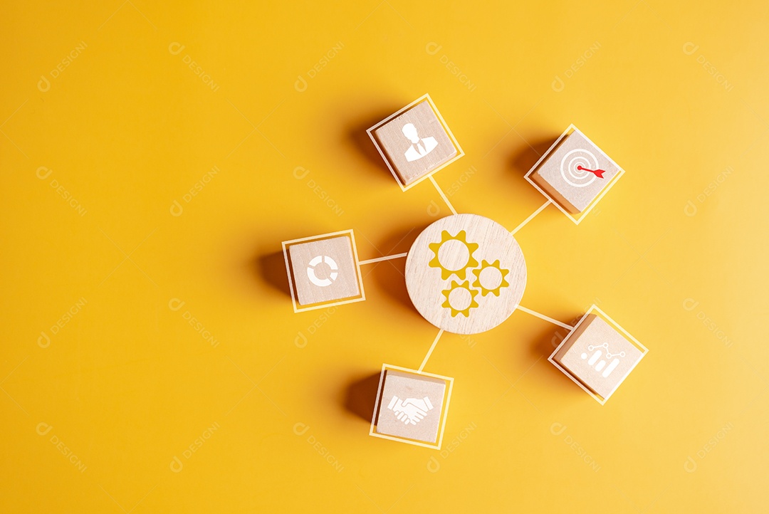 A gestão desenvolve o ícone de configuração que para o planejamento de liderança de desenvolvimento