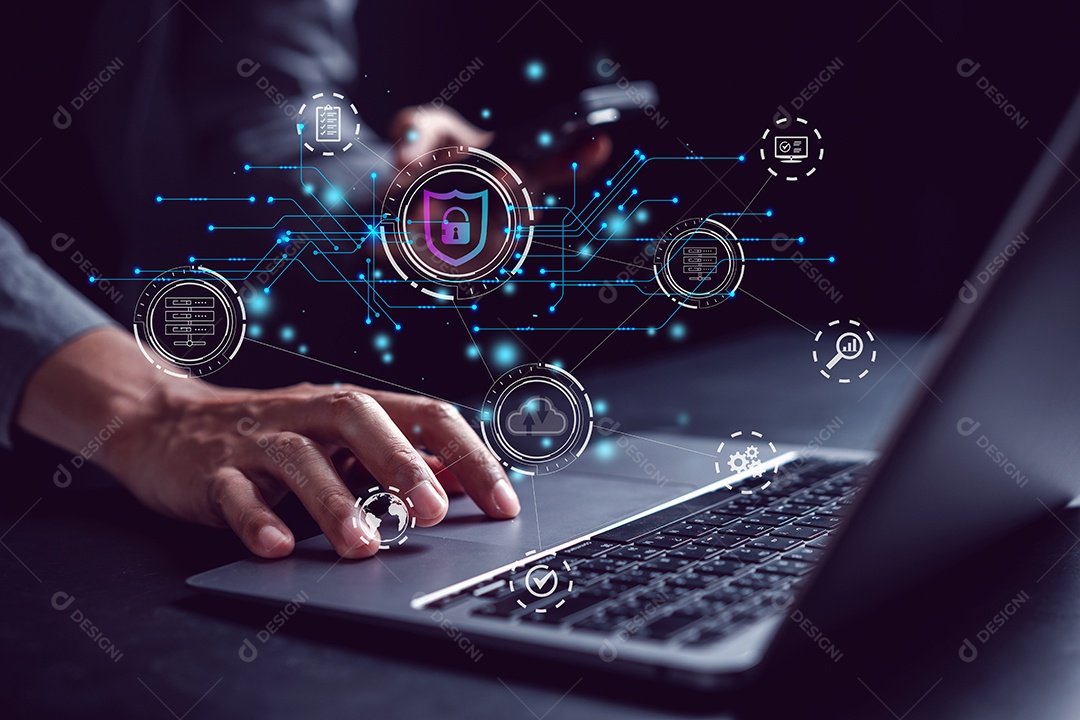 Conceitos de cibersegurança e privacidade para proteger os dados.