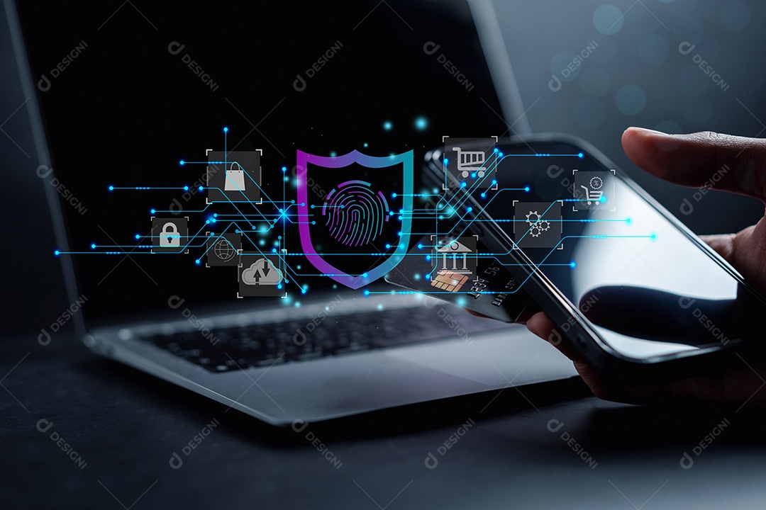 Acesse o conceito de pagamento on-line.