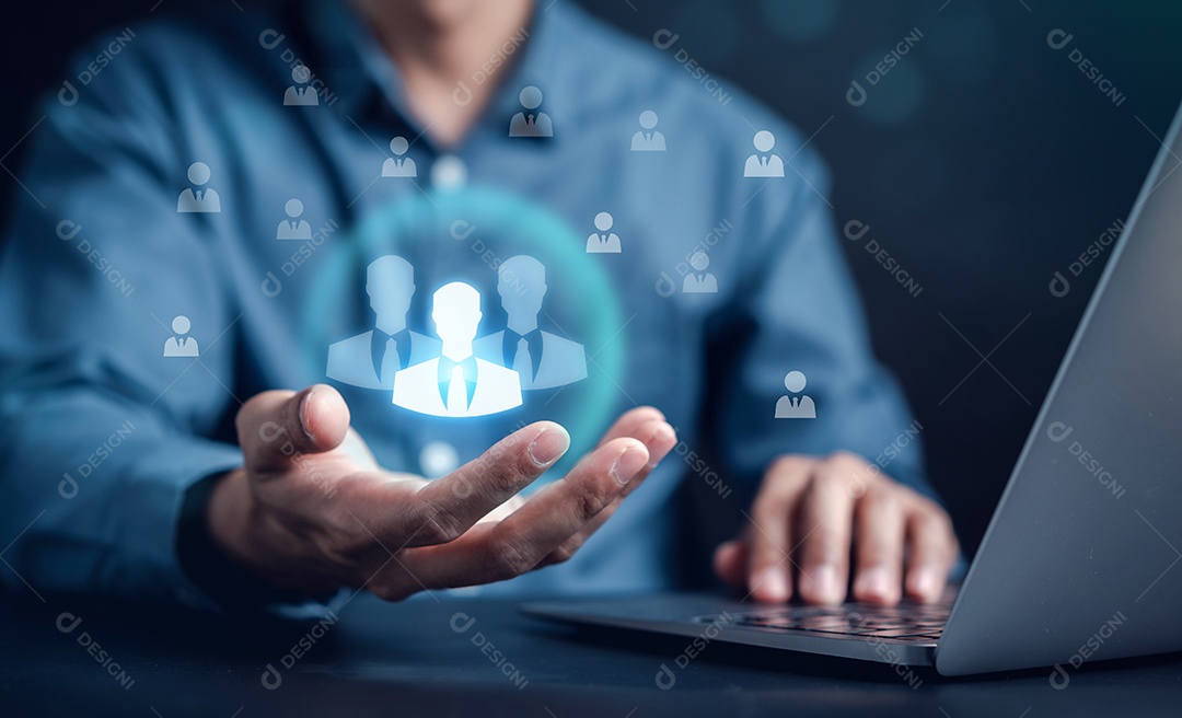 RH ou contratação de recursos humanos. Novos sites seletivos de recrutamento de carreira.