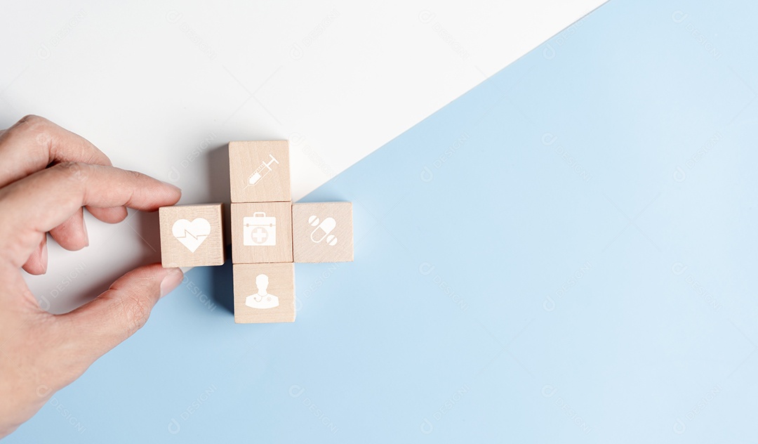 Conceito de seguro de saúde.