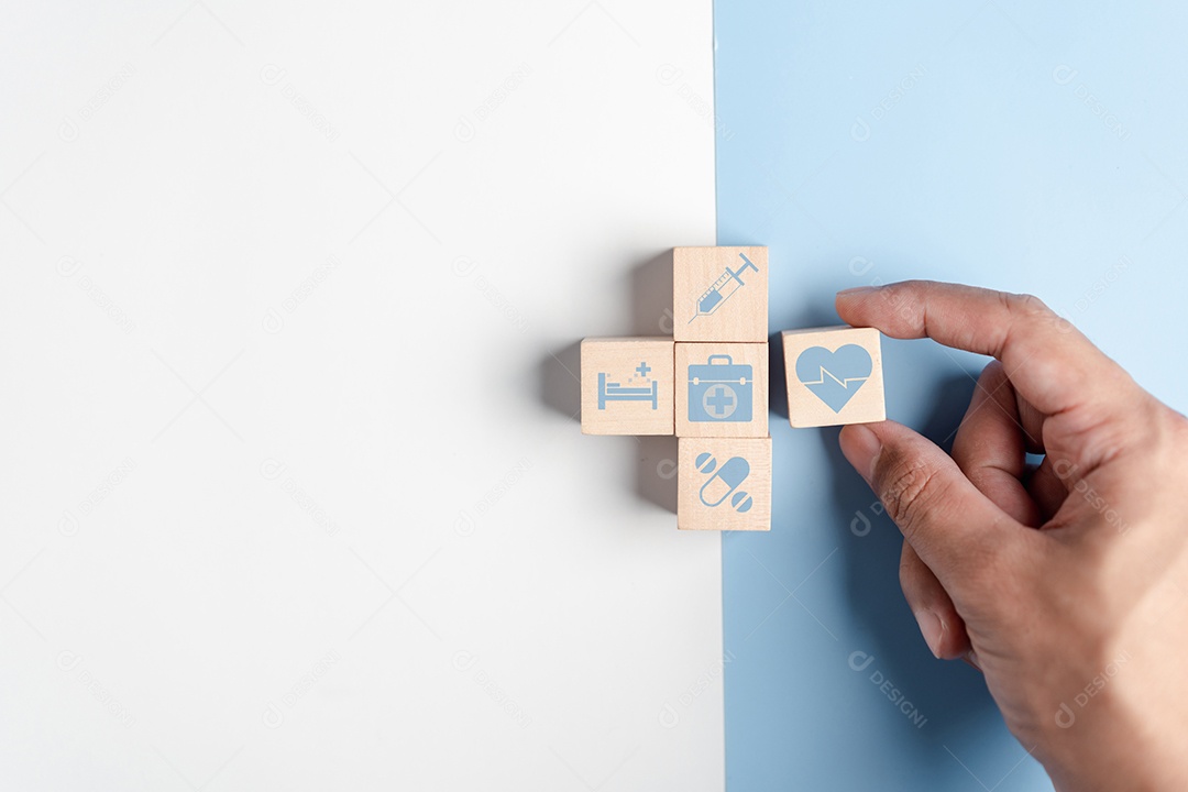 Conceito de seguro de saúde.