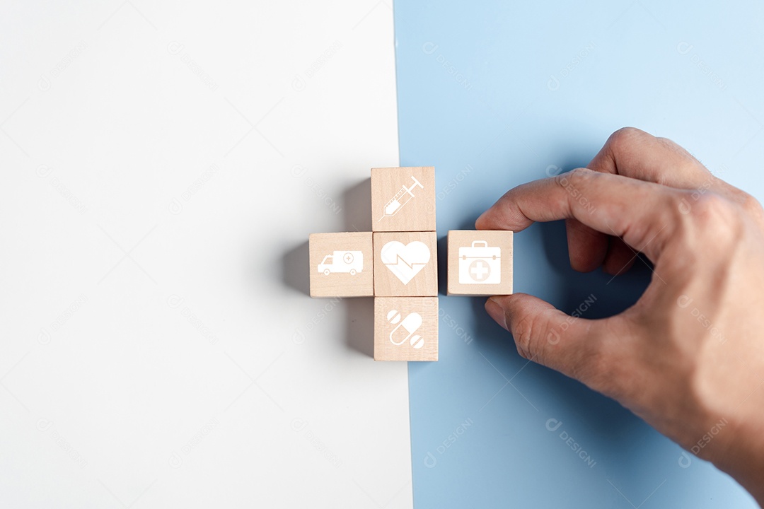 Conceito de seguro de saúde.